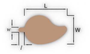 Сольерка листик (70х100 мм с язычком), (толщ. 0,8 мм), 1*100 (500)