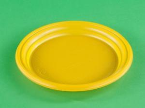 Тарелка мелк. 205 мм, PP, желтая, 1*50 шт. (1000 шт./20 уп. в кор.) ПД