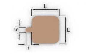 Сольерка квадрат (75х75 мм с язычком), (толщ. 0,8 мм), 1*100 (5уп/кор)