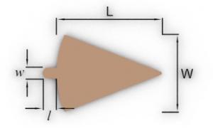 Сольерка треугольник (120х90 мм с язычком), (толщ. 0,8 мм), 1*100 (5 уп/кор)