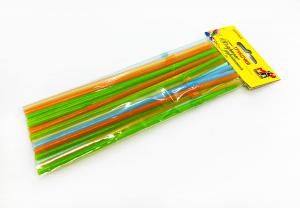 Трубочки с изгибом 1*30 шт, d 5мм, L 210 мм, цветная,  Арт. Т210/30-263Ц МегаПраздник (100уп/тарное  место )