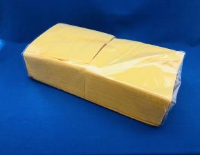 Салфетки 33х33см 200 л 2-х сл., желтые, (9 уп/кор)