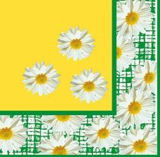 Салфетки 20 л. 33х33, 3-х сл., 16 уп/кор., Арт. 56146 (зелёный) 