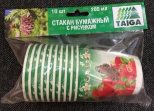 Бумажный стакан с рис. 