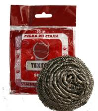 Губка метал. для посуды ТЕХТОР SPIRAL, 30 гр. (120 уп. в кор.) Арт. Т381-1
