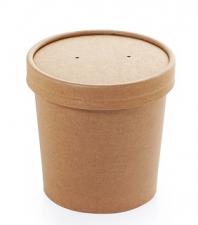 ECO SOUP  8C (d-75 h 60 мм) 230мл, Крафт, ДНО 1*25+ КРЫШКА 1*25 (250)