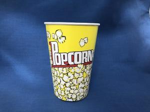 Стакан бумажный Попкорн,  46 oz, жёлтый (1500 мл), 1*40 (20 уп/кор)