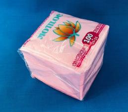 Салфетки 24х24см, розовые, 100 л. (40) 