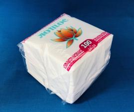 Салфетки 24х24см, белые, 100 л. (40) 