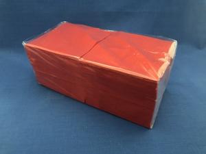 Салфетки  24х24см 250 л 2-х сл., красные, (18 уп/кор)