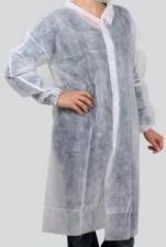 Халат одноразовый, белый, XXL, 1*10 шт. (10/15 уп. / 100/150 шт в кор.) TAiMED