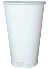 Стакан бумажный 450 мл, d-90 мм, h-135 мм, БЕЛЫЙ, 1*50 (1000 шт./ 20 уп.) ROPS 