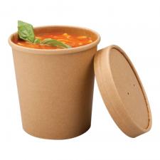 ECO SOUP 26C (d-90 h 110 мм) 760мл, Крафт, ДНО 1*25+ КРЫШКА 1*25 (250)