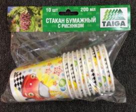Бумажный стакан с рис. 