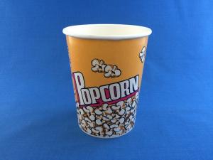 Стакан бумажный Попкорн,  32 oz, жёлтый (1000 мл), 1*40 (20 уп/кор)