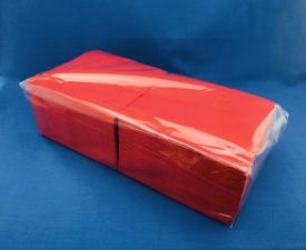Салфетки 33х33см 200 л 2-х сл., красные, (9 уп/кор)