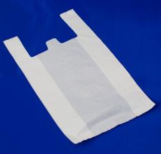 Пакет майка ПНД 29+14/54, 18 мкм, белая, 1*100 шт. (2000 шт./20 уп. в кор)